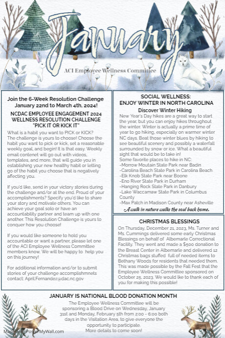 January Newsletter Ideas January Newsletter | PosterMyWall