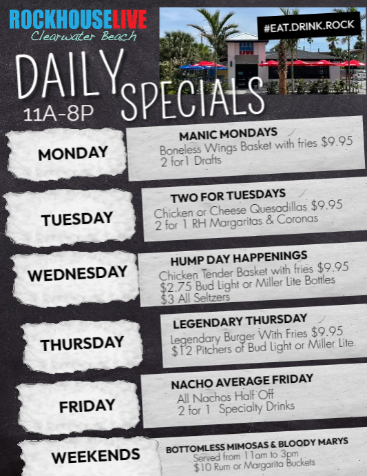 Weekly Specials Menu Flyer Template PosterMyWall