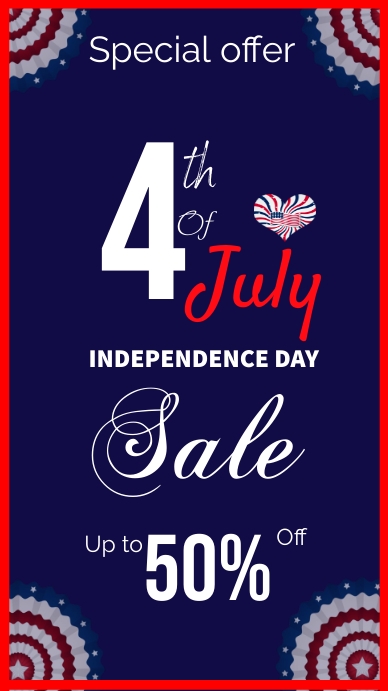 4 July Template PosterMyWall