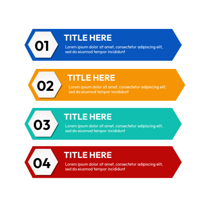 Point Infographic Design 4 point Infographic Template | PosterMyWall