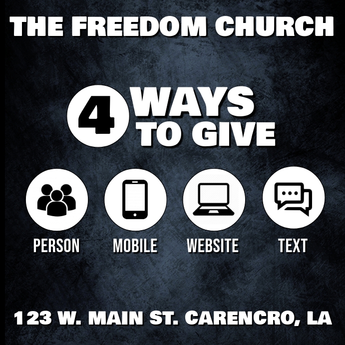 Copy of 4 WAYS TO GIVE CHURCH FLYER TEMPLATE PosterMyWall