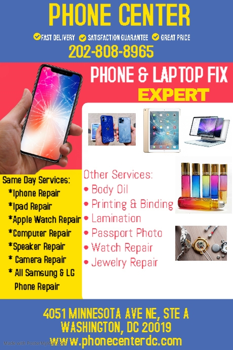 Copy of Copy of Copy of Smartphone Mobile Phone Repair Flyer Poster ...