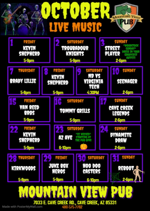 Copy of Copy of Copy of Copy of October Upcoming Events | PosterMyWall