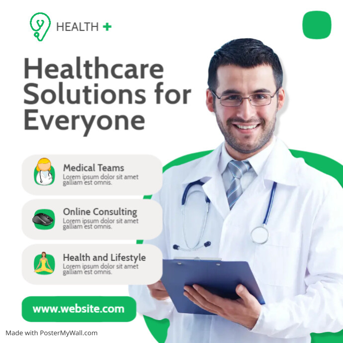 health services minimal template design