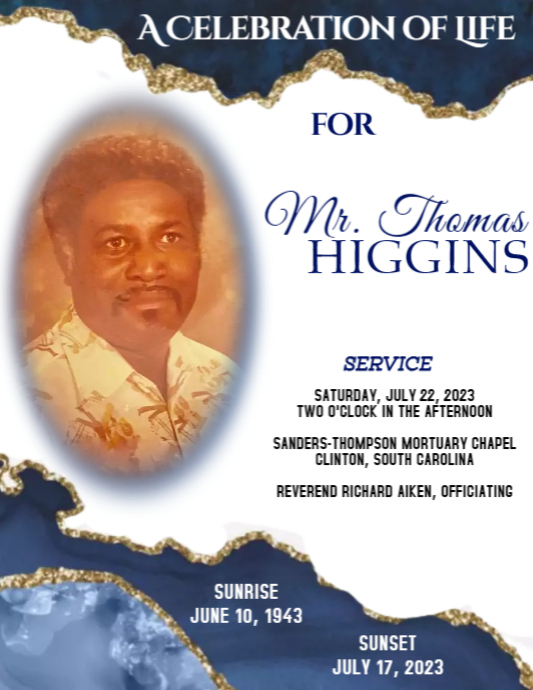 Funeral Program Template card heaven sky (5) | PosterMyWall