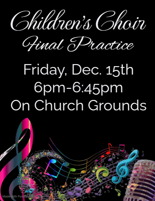 CHOIR EVENT TEMPLATE PosterMyWall