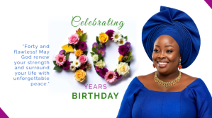 40th birthday YouTube-miniature template