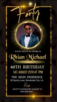 40th birthday Instagram Story template