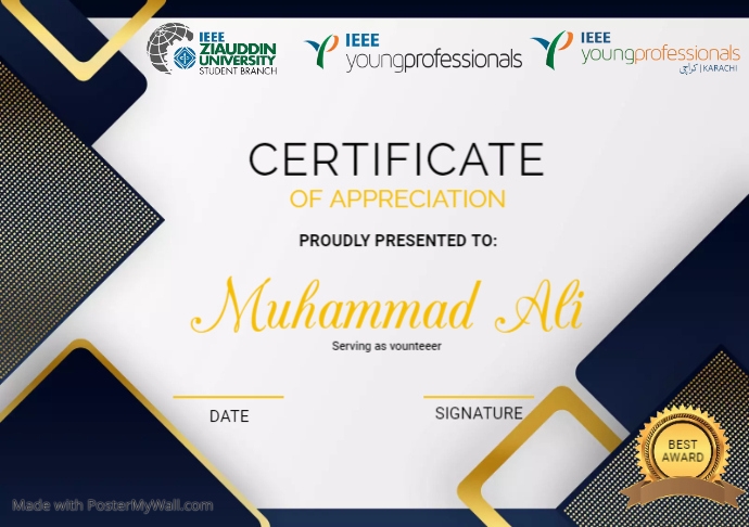 Copy of CERTIFICATE | PosterMyWall