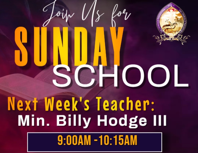 Copy of Sunday School Service (2) | PosterMyWall