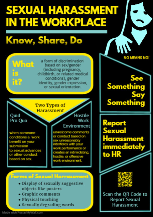 Copy of Sexual Harassment Helpline Template | PosterMyWall