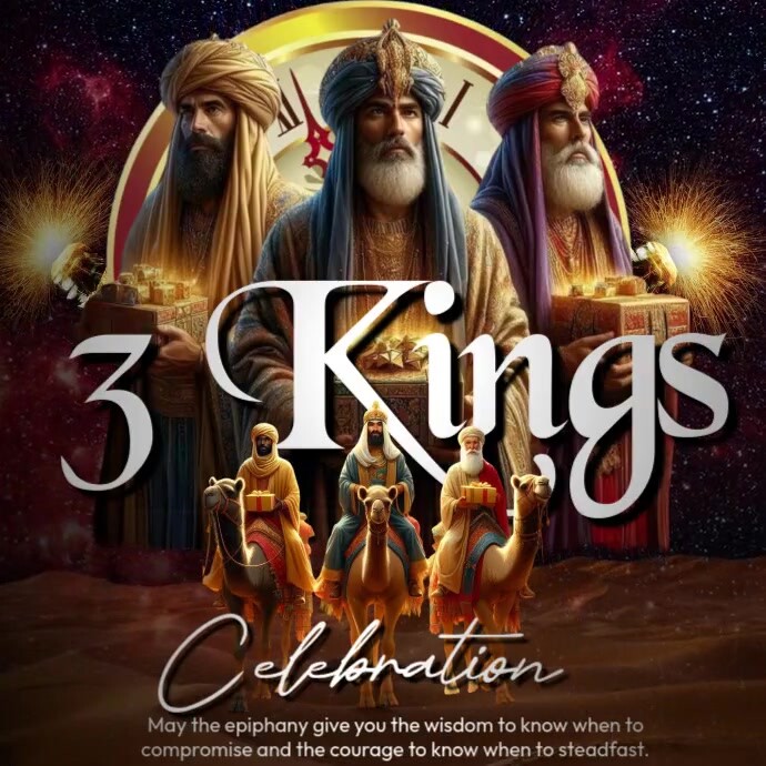 Three Kings Celebration Instagram template