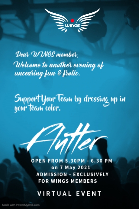 Flutter Poster | PosterMyWall