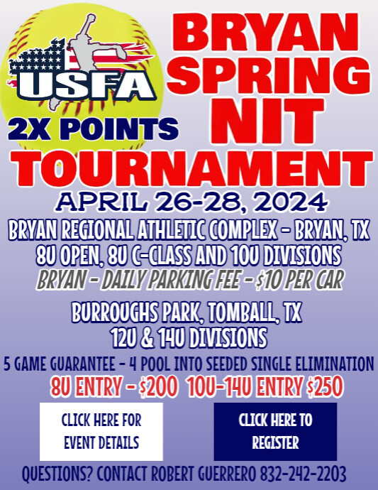 2024 Bryan Spring NIT | PosterMyWall