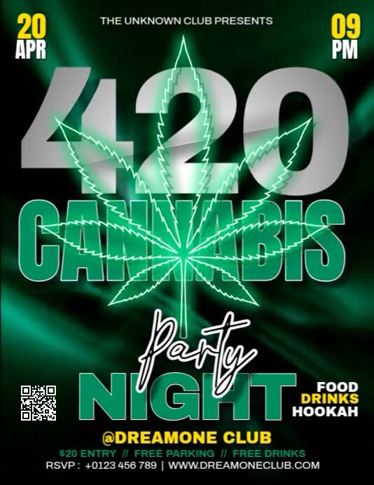 420 Cannabis Party Template PosterMyWall
