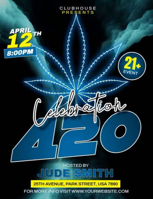 420 Celebration Template PosterMyWall