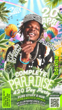 420 Day Party Display Template Instagram Story