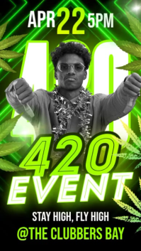 420 Event Night Instagram Story template