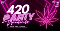 420 Night Party Facebook Shared Image template