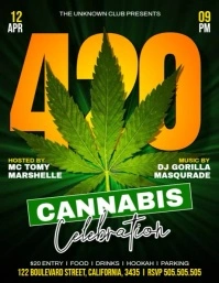 420 Party Ads Flyer (US Letter) template