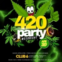 420 Party Video Instagram na Post template