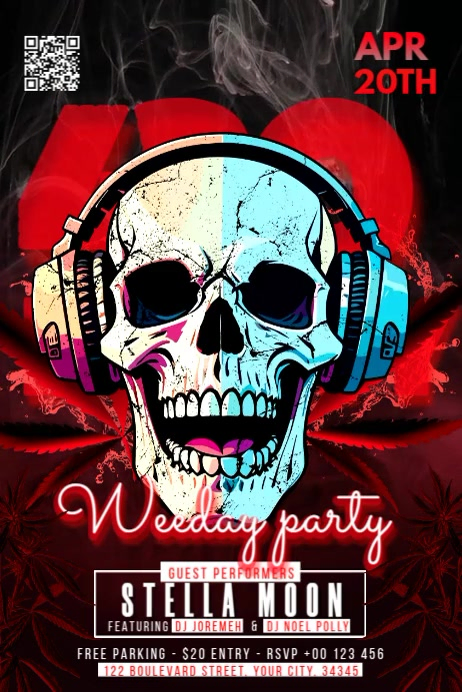 420 Party Video Iphosta template