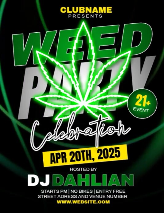 420 Weed Party Template PosterMyWall