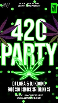 420 Weed Party Instagram 快拍 template