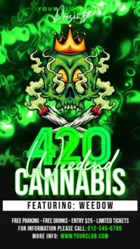 420 Weedend Cannabis Instagram Story template