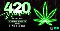 420 Weedend Facebook Shared Image template