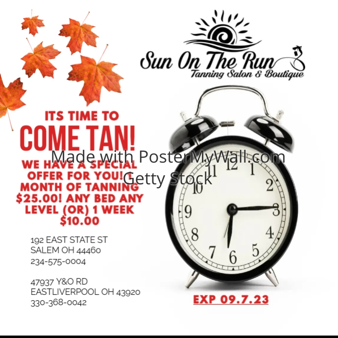 Fall Back Daylight Saving Time Ends | PosterMyWall