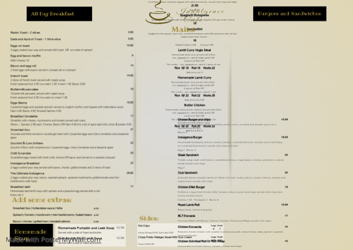 Copy of Front Menu | PosterMyWall
