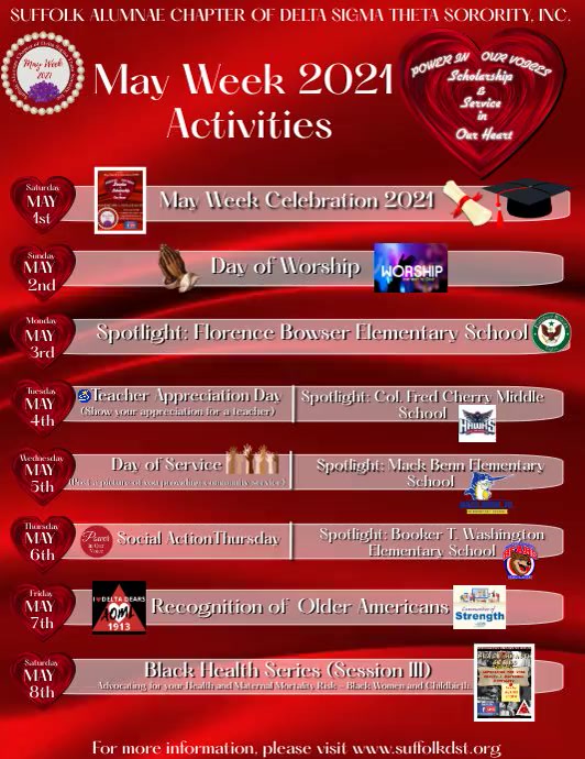 Copy of May Week 2021 Calendar | PosterMyWall