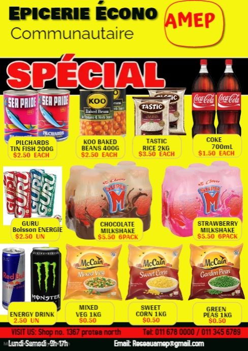 supermaket flyer A4 template