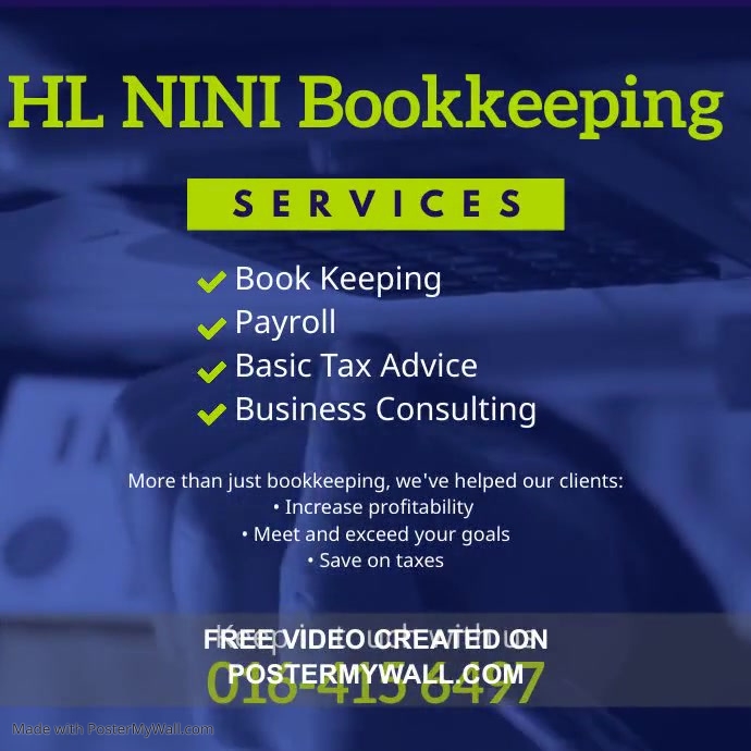 Copy of Book keeping service flyer template | PosterMyWall