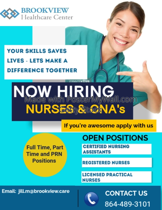 nurse hiring advertisement Flyer (1) template