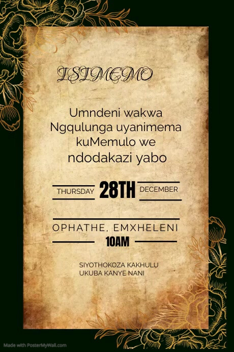 TRADITIONAL INVITE | PosterMyWall