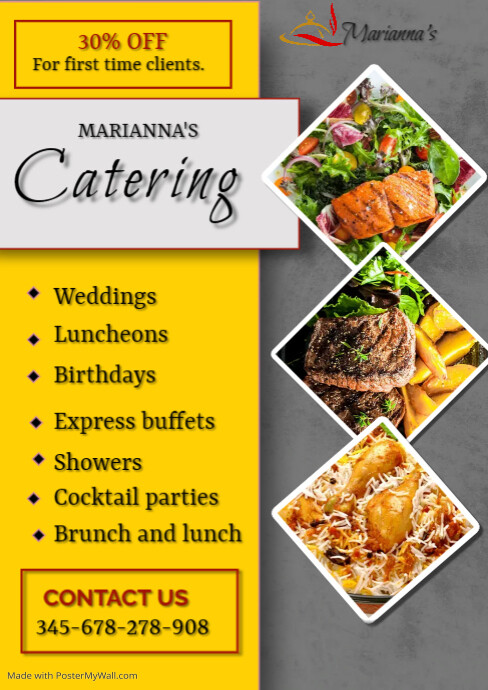 Catering services poster | PosterMyWall