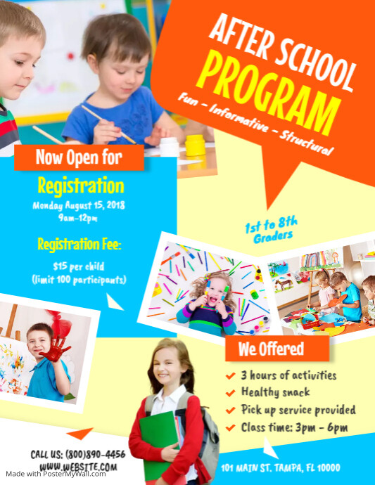 After School Program Flyer | PosterMyWall