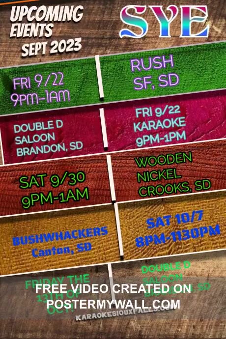 Copy of SYE SEPT Upcoming SYE Events Poster (6) | PosterMyWall