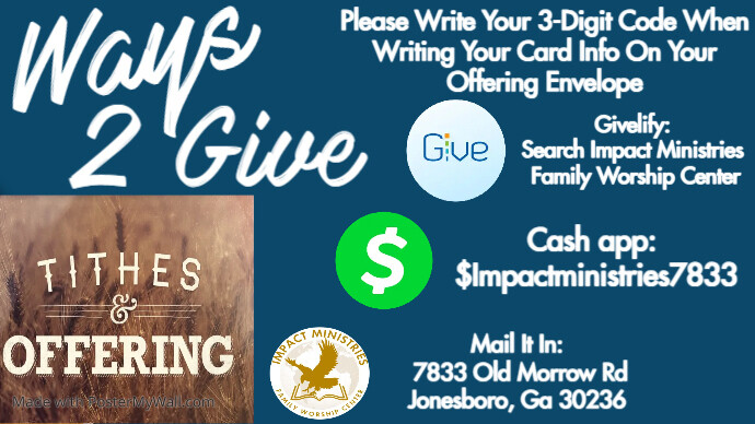 ways to give church | PosterMyWall