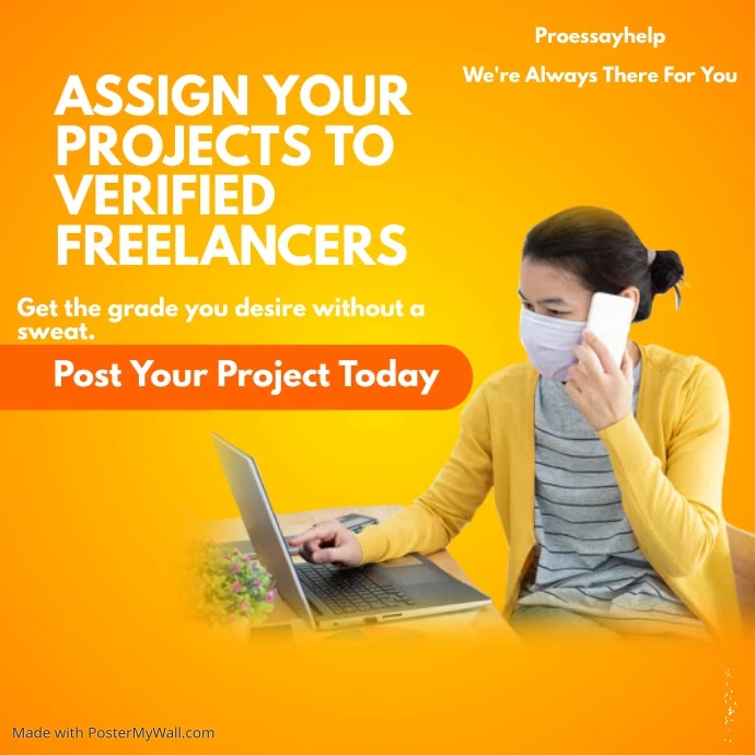 Copy of Copy of Freelancer Project Posting Ad Template | PosterMyWall
