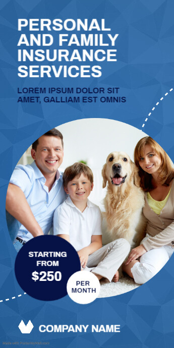 personal and family insurance services advert