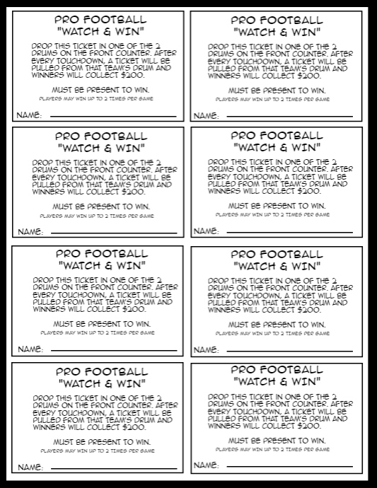 Raffle Ticket Template | PosterMyWall