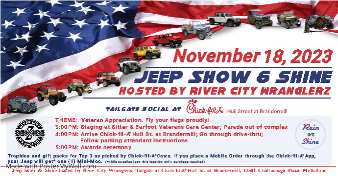Copy of River City Wranglerz Jeep Show & Shine | PosterMyWall