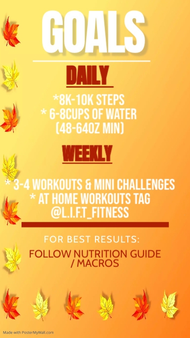 Copy of Fall Challenge G | PosterMyWall