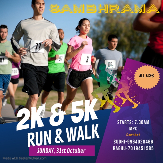 Copy of Copy of 5K Run & Walk Event Instagram Post | PosterMyWall