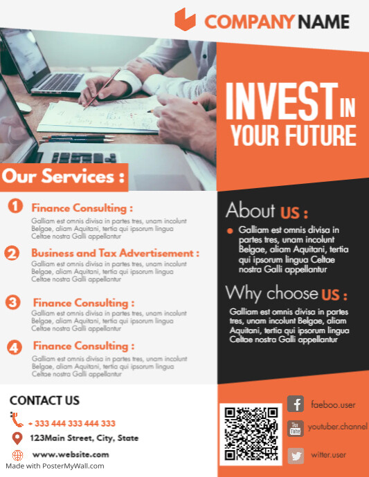corporate flyer design template