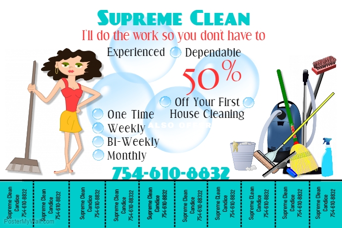 Supreme Clean takes the hassle out of cleaning. | PosterMyWall