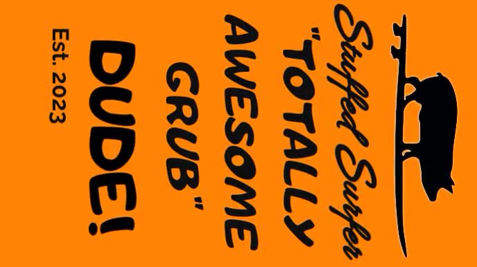 Copy of stuffed surfer tv screen opening day | PosterMyWall